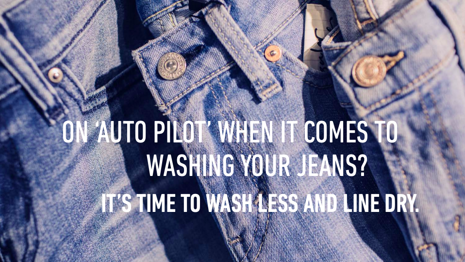 Levi's encourages us to wash our jeans less